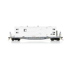 Rapido HO 50' F30a Flat Car Norfolk Southern "Maintenance of Way, Camp Van Sleeper"