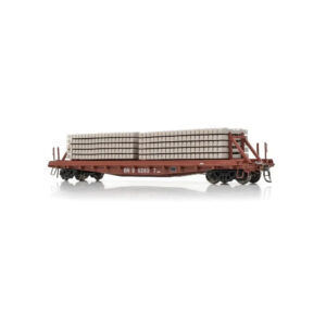 Rapido HO 50' F30d Flat Car Burlington Northern "Maintenance of Way, Tie Car"