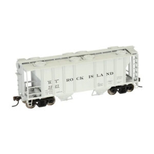 Atlas HO Trainman PS-2 2 Bay Covered Hopper Rock Island