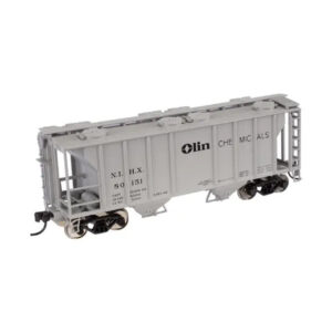 Atlas HO Trainman PS-2 2 Bay Covered Hopper Olin Chemicals "NIHX"
