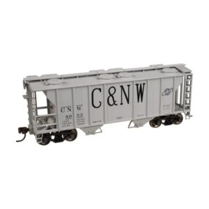 Atlas HO Trainman PS-2 2 Bay Covered Hopper Chicago Northwestern