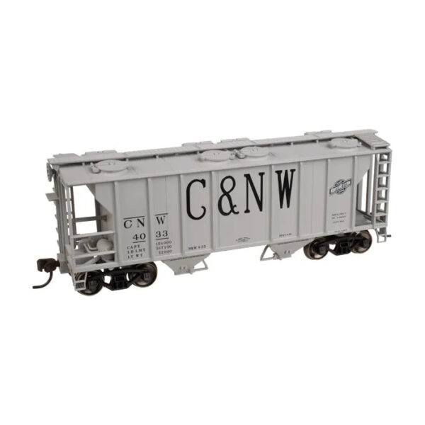 Atlas HO Trainman PS-2 2 Bay Covered Hopper Chicago Northwestern