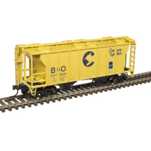 Atlas HO Trainman PS-2 2 Bay Covered Hopper Chessie System "B&O"