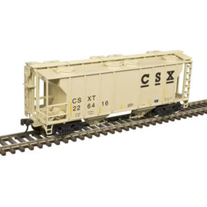 Atlas HO Trainman PS-2 2 Bay Covered Hopper CSX