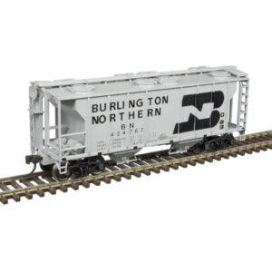 Atlas HO Trainman PS-2 2 Bay Covered Hopper Burlington Northern