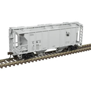 Atlas HO Trainman PS-2 2 Bay Covered Hopper Central of New Jersey