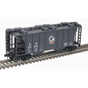 Atlas HO Trainman PS-2 2 Bay Covered Hopper Boston & Maine "Guilford"