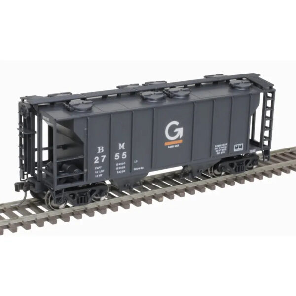 Atlas HO Trainman PS-2 2 Bay Covered Hopper Boston & Maine "Guilford"