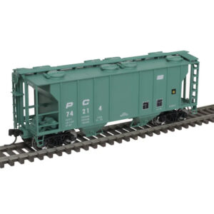 Atlas HO Trainman PS-2 2 Bay Covered Hopper Penn Central