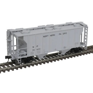 Atlas HO Trainman PS-2 2 Bay Covered Hopper Northern Pacific