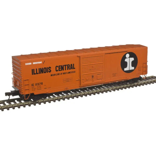 Atlas HO 50' ACF Precision Design Smooth Side Box Car Illinois Central "Orange Roof"