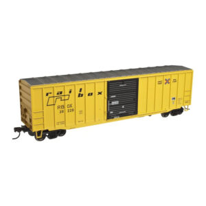 Atlas HO Trainman 50' ACF Box Car Railbox "Small Logo, RBOX"