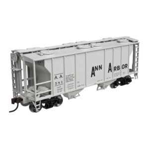 Atlas HO Trainman PS-2 2 Bay Covered Hopper Ann Arbor