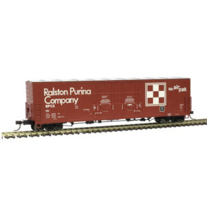 Atlas HO 53' Evans Double Plug Door Box Car Ralston Purina "As Delivered"