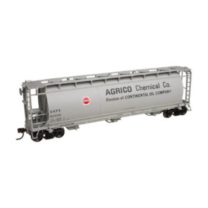 Atlas HO ACF 3 Bay Cylindrical Covered Hopper Agrico Chemical "SHPX"