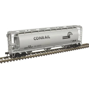 Atlas HO ACF 3 Bay Cylindrical Covered Hopper Conrail "Gray"