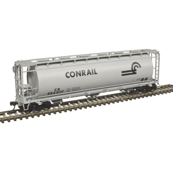 Atlas HO ACF 3 Bay Cylindrical Covered Hopper Conrail "Gray"