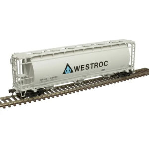 Atlas HO ACF 3 Bay Cylindrical Covered Hopper Westroc
