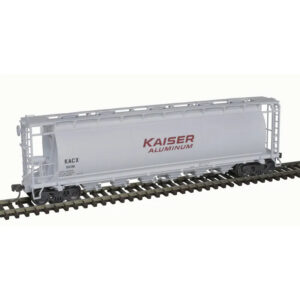Atlas HO ACF 6 Bay Cylindrical Covered Hopper Kaiser Aluminum