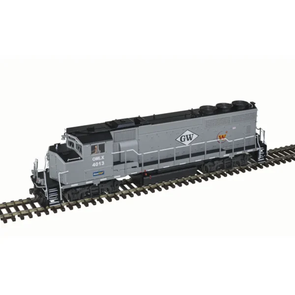 Atlas HO GP40-2W Great Western "Omnitrax, Gray" w/ Speaker #4013