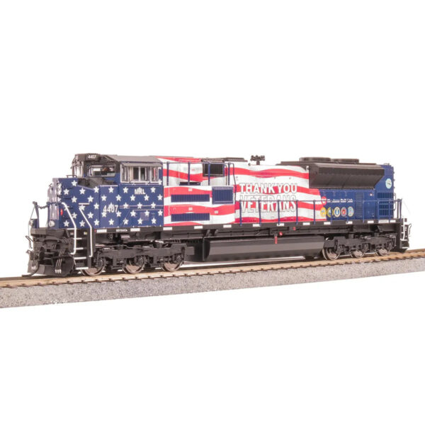 Broadway Limited HO Paragon 4 SD70ACe Montana Rail Link "Veterans" w/ DCC, Sound & Smoke #4407