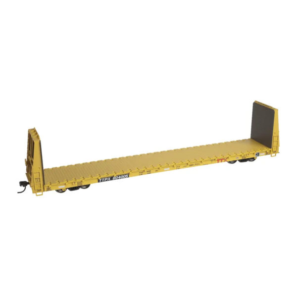 Atlas HO Trainman Bulkhead Flat Car Trailer Train "Red Logo"