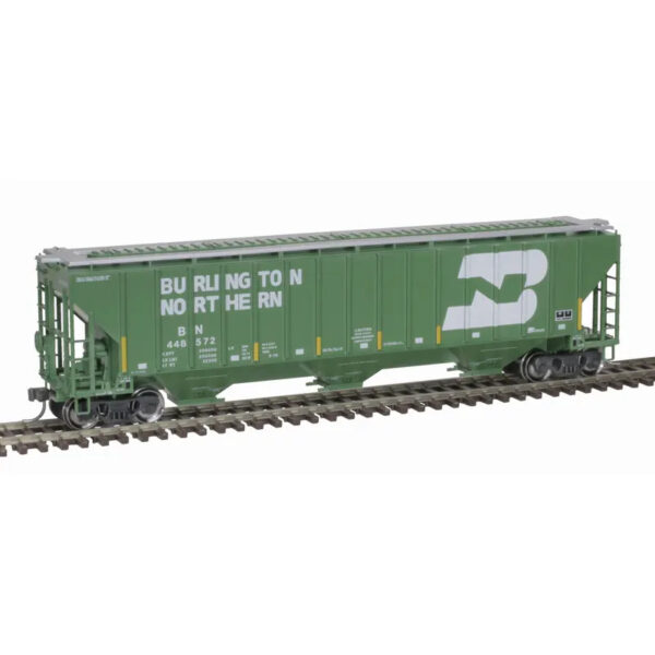 Atlas HO Trainman Thrall 4750 Covered Hopper BNSF "ex BN, with Conspicuity Stripes"