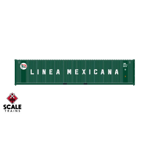 Scale Trains HO 40’ Square Corrugation Container Linea Mexicana