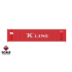 Scale Trains HO 40’ Square Corrugation Container K Line