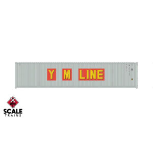 Scale Trains HO 40’ CIMC Modern Angled Corrugation Container Yang Ming "Original" 3 Pack