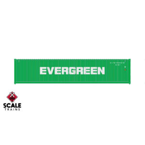 Scale Trains HO 40’ CIMC Modern Angled Corrugation Container Evergreen 3 Pack