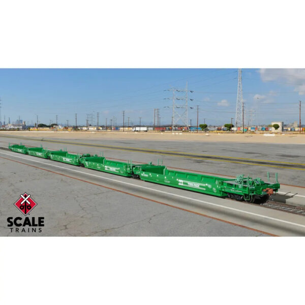 Scale Trains HO Rivet Counter PS Trinity Backpacker Well Car Burlington Northern