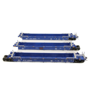 Atlas HO Thrall 53' Articulated Well Car Trailer Train "ex BRAN, Red Logo"