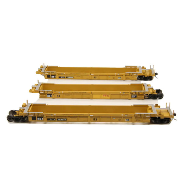 Atlas HO Thrall 53' Articulated Well Car Trailer Train "Small Red Logo"