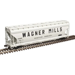 Atlas HO ACF 4650 Covered Hopper Wagner Mills Schuyler, Nebraska