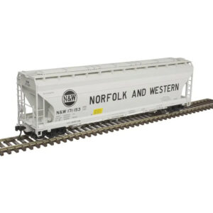Atlas HO ACF 4650 Covered Hopper Norfolk Western "Hamburger Logo"