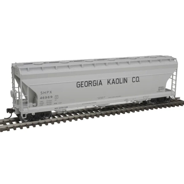 Atlas HO ACF 4650 Covered Hopper Georgia Kaolin