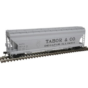 Atlas HO ACF 4650 Covered Hopper Tabor & Company Decatur, Illinois