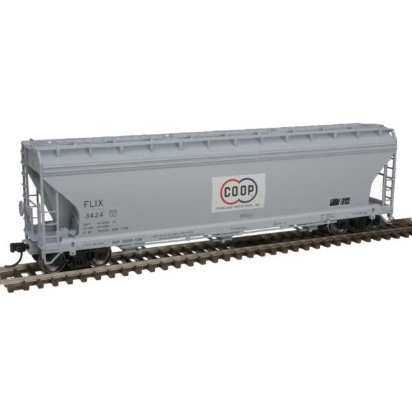 Atlas HO ACF 4650 Covered Hopper Farmland "CO-OP"