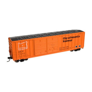 Atlas HO 50' FMC 5077 Offset Double Door Box Car City of Prineville