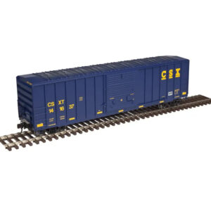 Atlas HO 50' FMC 5077 Box Car CSX "Conspicuity Stripes"