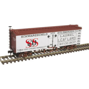 Atlas HO 36' Wood Reefer Schwarzchild & Sulzberger "Laurel Leaf Lard"