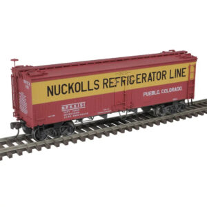 Atlas HO 36' Wood Reefer Nuckolls Refrigerator Line "Red"