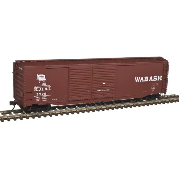 Atlas HO 50' Postwar Double Door Box Car Wabash "NJI&I"