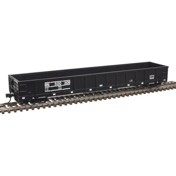 Atlas HO Trainman 52' Evans Gondola Burlington Northern "Black, 3 Line"