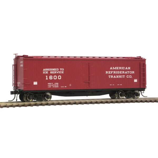 Atlas HO 40' Wood Reefer American Refigerator Transit "Ice Service"