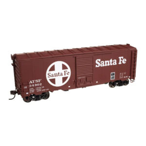 Atlas HO 40' Postwar Box Car Santa Fe