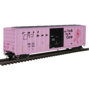 Atlas HO 50' FMC 5077 Box Car Railbox "On Track for a Cure" #40188