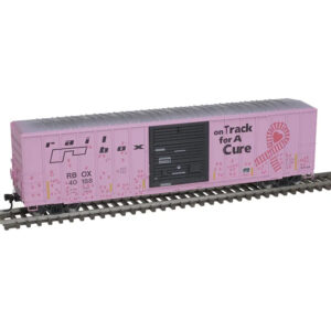 Atlas HO 50' FMC 5077 Box Car Railbox "On Track for a Cure, Hand Prints" #40188