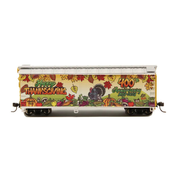 Atlas HO Trainman 40' Plug Door Box Car 2021 Thanksgiving Special "Plymouth Rock Leasing Co., PMRX" #1621